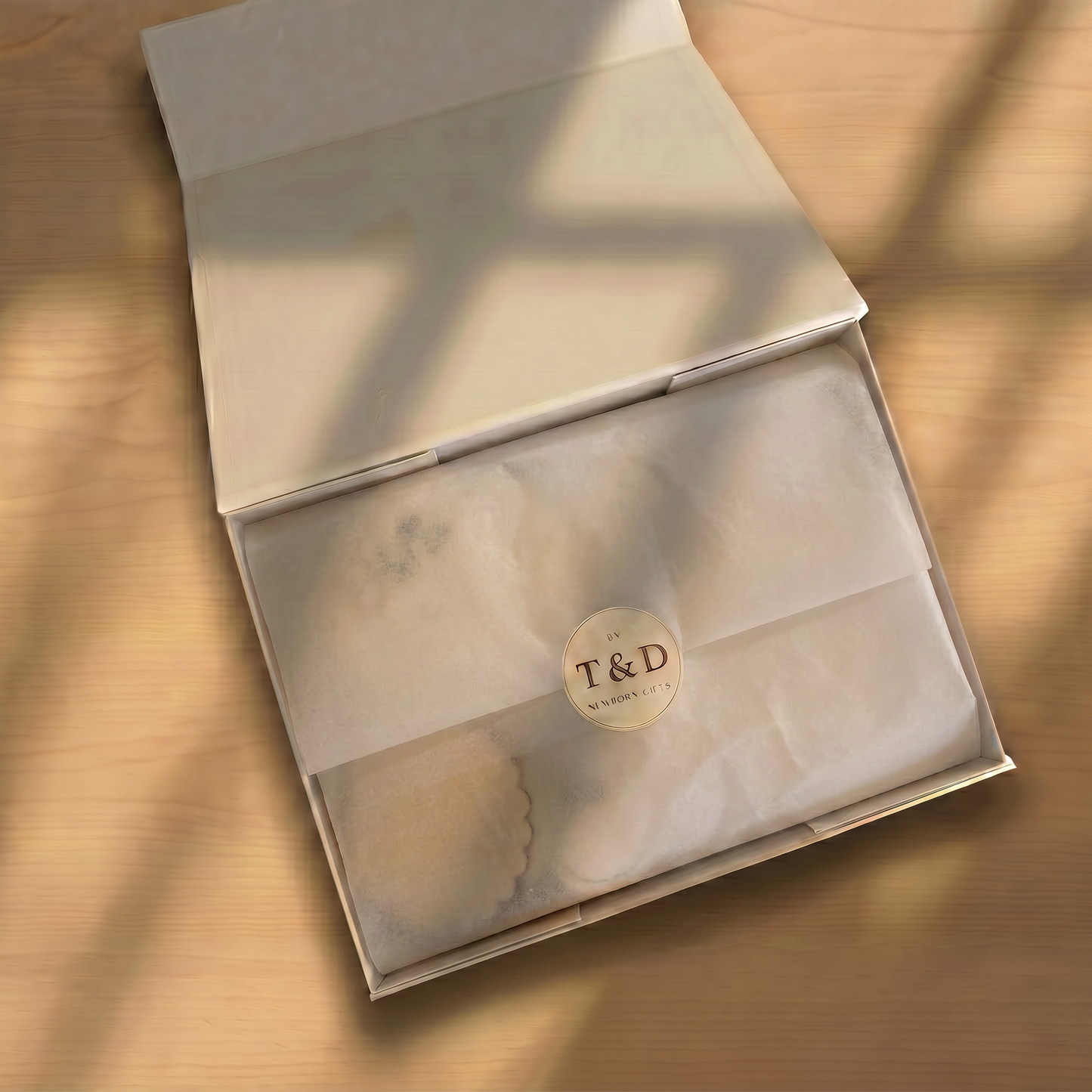 The First Hello — Big Gray Gift Box