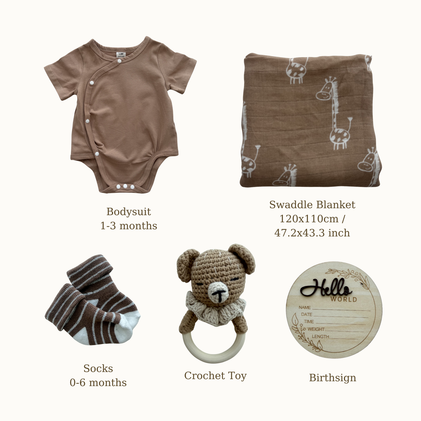 The First Hello — Small Beige Gift Box