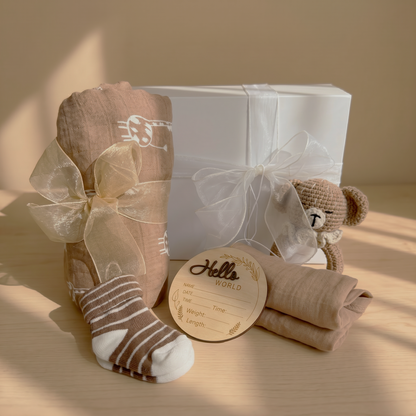 The First Hello — Small Beige Gift Box