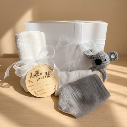 The First Hello — Small Grey Gift Box